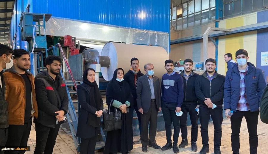بازدید علمی دانشجومعلمان پردیس آیت الله خامنه ای  از کارخانه گلستان کاغذ پرشیا  3