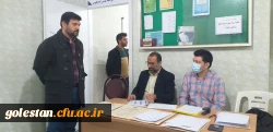 بازدید دکتر یوسفی گرجی مسئول نظارت و ارزیابی امور پردیس های استان گلستان و درویشی مسئول حراست امور پردیس های استان گلستان از واحد دانشگاهی شهید بهشتی گنبد کاووس 3
