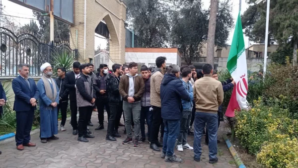 برگزاری مراسم پرشور آغاز دهه مبارک فجر انقلاب اسلامی در واحد دانشگاهی شهید بهشتی گنبد کاووس 5