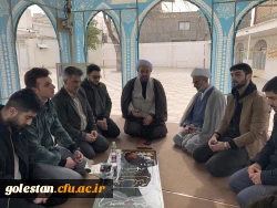 مراسم غبار روبی و عطر افشانی مزار شهید گمنام حوزه منتظریه گنبد کاووس 3