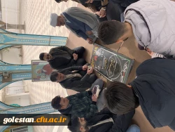 مراسم غبار روبی و عطر افشانی مزار شهید گمنام حوزه منتظریه گنبد کاووس 4