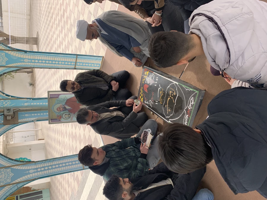 مراسم غبار روبی و عطر افشانی مزار شهید گمنام حوزه منتظریه گنبد کاووس 4