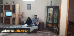 دیدار مسئولین واحد دانشگاهی شهید بهشتی گنبد کاووس با خانواده شهید دانشجو معلم امیر بیگدلی 2