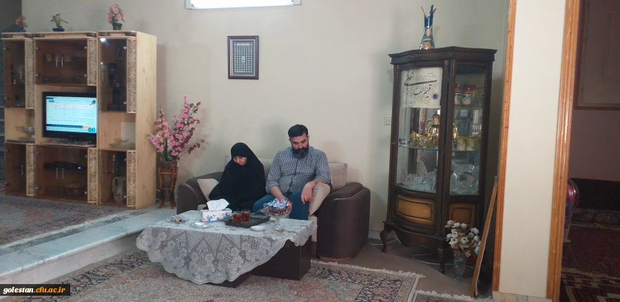 دیدار مسئولین واحد دانشگاهی شهید بهشتی گنبد کاووس با خانواده شهید دانشجو معلم امیر بیگدلی 2