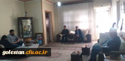 دیدار مسئولین واحد دانشگاهی شهید بهشتی گنبد کاووس با خانواده شهید دانشجو معلم امیر بیگدلی 3