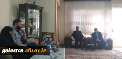 دیدار مسئولین واحد دانشگاهی شهید بهشتی گنبد کاووس با خانواده شهید دانشجو معلم امیر بیگدلی 4