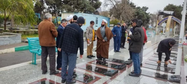 تجدید میثاق کارکنان و دانشجومعلمان دانشگاه فرهنگیان استان گلستان با شهدا 9