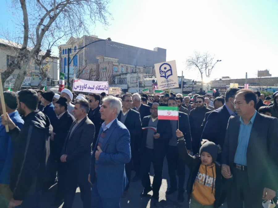 حضور کارکنان و دانشجو معلمان واحد دانشگاهی شهید بهشتی گنبد کاووس در راهپیمایی ۲۲بهمن ۱۴۰۱ 8