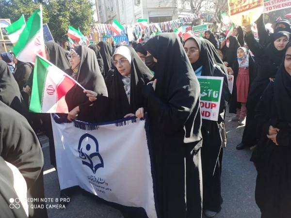 حضور گسترده و پرشور دانشگاه فرهنگیان پردیس امام خمینی (ره) گرگان در راهپیمایی یوم الله ۲۲ بهمن ماه  2