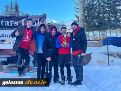 افتخار آفرینی دانشجومعلم ورزشکار گلستانی در مسابقات والیبال برفی ایران 3