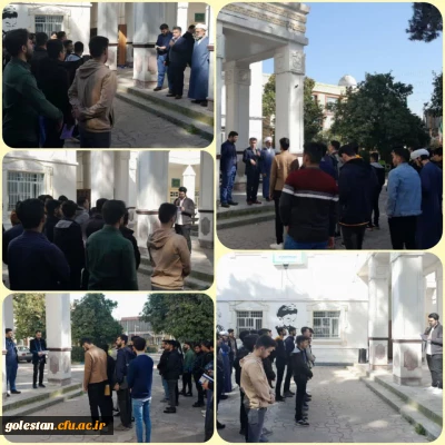 برگزاری مراسم صبحگاهی آغازین دوشنبه های فرهنگی با حضور دانشجومعلمان 