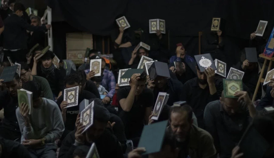 حضور دانشجومعلمان اساتید و کارکنان دانشگاه در مراسم شبهای احیاء با همت هیات دانشجویی عاشقان ولایت پردیس آیت الله خامنه ای و هیأت شهدای معلم شهرستان گرگان 6