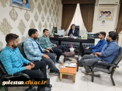 نشست سید رحمت اله میردیلمی سرپرست واحد دانشگاهی شهید بهشتی گنبدکاووس با اعضای جدید شورای صنفی واحد دانشگاهی 2