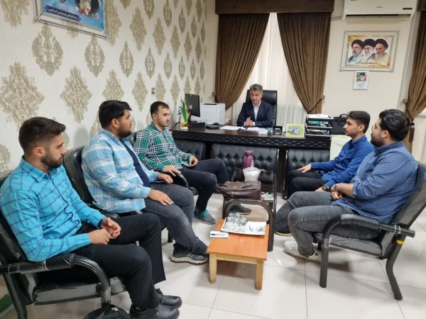 نشست سید رحمت اله میردیلمی سرپرست واحد دانشگاهی شهید بهشتی گنبدکاووس با اعضای جدید شورای صنفی واحد دانشگاهی 2