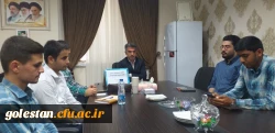 برگزاری جلسه شورای هماهنگی کانونها و انجمن های علمی با سید رحمت اله میر دیلمی سرپرست واحد دانشگاهی شهید بهشتی گنبدکاووس 2