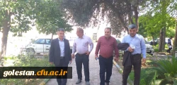 بازدید علمشاهی رئیس اداره مالی و طرح برنامه استان گلستان به همراه اعضاء کارشناسان دیوان محاسبات از روند توسعه و پیشرفت واحد دانشگاهی شهید بهشتی گنبد کاووس 2