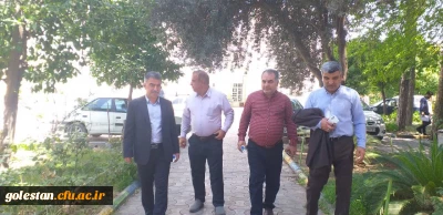 بازدید علمشاهی رئیس اداره مالی و طرح برنامه استان گلستان به همراه اعضاء کارشناسان دیوان محاسبات از روند توسعه و پیشرفت واحد دانشگاهی شهید بهشتی گنبد کاووس