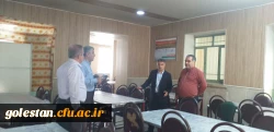بازدید علمشاهی رئیس اداره مالی و طرح برنامه استان گلستان به همراه اعضاء کارشناسان دیوان محاسبات از روند توسعه و پیشرفت واحد دانشگاهی شهید بهشتی گنبد کاووس 6