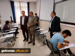 بازدید دکتر کیخا سرپرست دانشگاه فرهنگیان گلستان از امتحانات پایان ترم دانشجویان پردیس آیت الله خامنه ای گرگان 2