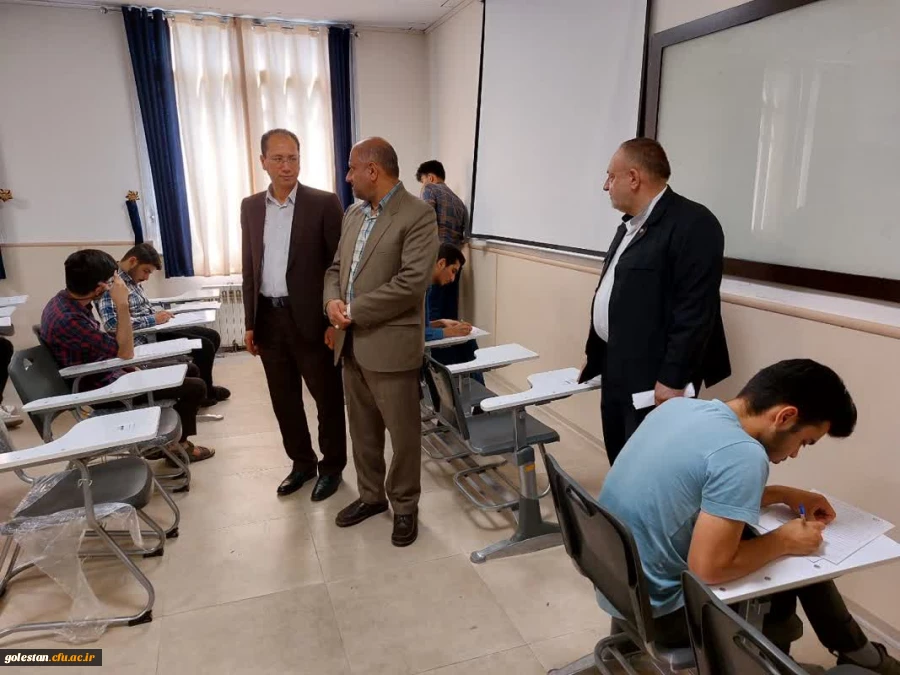 بازدید دکتر کیخا سرپرست دانشگاه فرهنگیان گلستان از امتحانات پایان ترم دانشجویان پردیس آیت الله خامنه ای گرگان 2