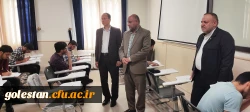 بازدید دکتر کیخا سرپرست دانشگاه فرهنگیان گلستان از امتحانات پایان ترم دانشجویان پردیس آیت الله خامنه ای گرگان 4