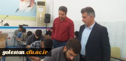 بازدید دکتر یوسفی مسئول نظارت و ارزیابی دانشگاه فرهنگیان استان از امتحانات پایان ترم دانشجویان واحد دانشگاهی شهید بهشتی گنبدکاووس  3