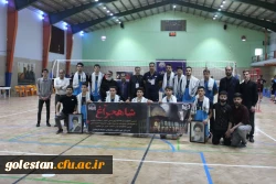 تیم والیبال دانشگاه فرهنگیان استان گلستان نایب قهرمان چهارمین المپیاد فرهنگی ورزشی دانشجویان شاهد و ایثارگر دانشگاه ها و موسسات آموزش عالی کشور شد. 8