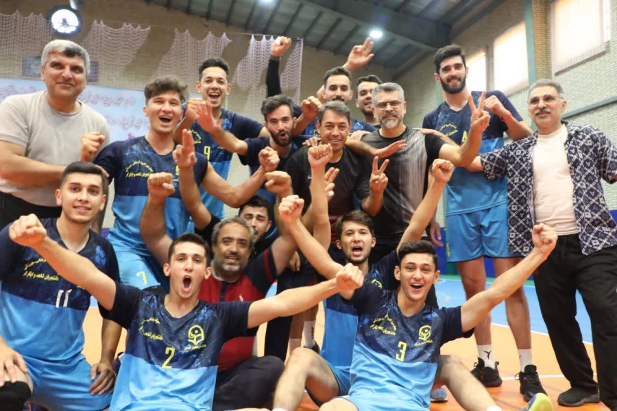 قهرمانی تیم والیبال