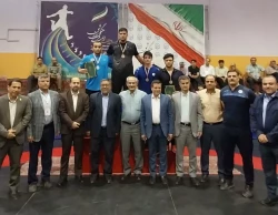 کسب مدال نقره مسابقات کشتی