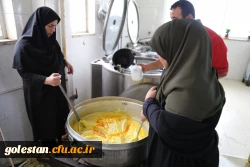 پخت وتوزیع حلوا و حلیم در پردیس امام خمینی(ره) گرگان 2