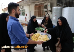 پخت وتوزیع حلوا و حلیم در پردیس امام خمینی(ره) گرگان 2