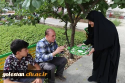 پخت وتوزیع حلوا و حلیم در پردیس امام خمینی(ره) گرگان 2