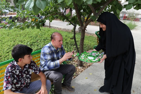 پخت وتوزیع حلوا و حلیم در پردیس امام خمینی(ره) گرگان 2