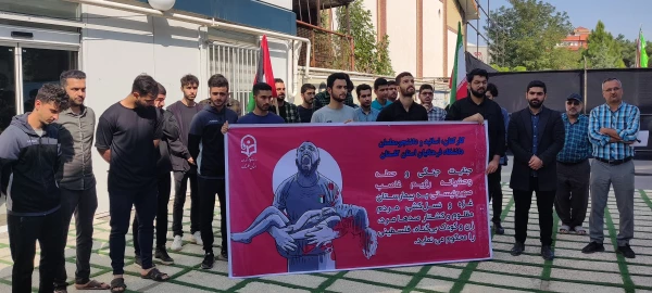 حمایت کارکنان، اساتید و دانشجومعلمان پردیس آیت الله خامنه ای گرگان از مردم مظلوم غزه و اعلام انزجار از جنایات اخیر رژیم کودک کش صهیونیست 2