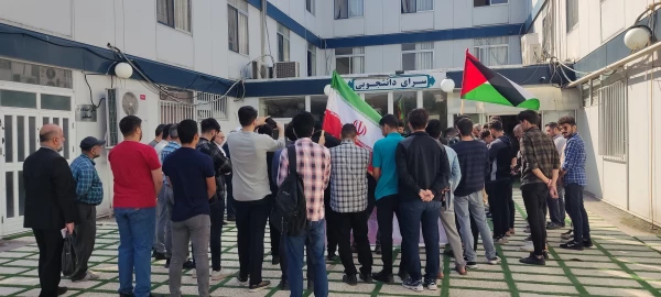 حمایت کارکنان، اساتید و دانشجومعلمان پردیس آیت الله خامنه ای گرگان از مردم مظلوم غزه و اعلام انزجار از جنایات اخیر رژیم کودک کش صهیونیست 3