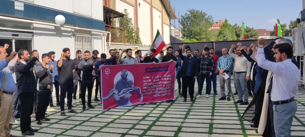 حمایت کارکنان، اساتید و دانشجومعلمان پردیس آیت الله خامنه ای گرگان از مردم مظلوم غزه و اعلام انزجار از جنایات اخیر رژیم کودک کش صهیونیست 2