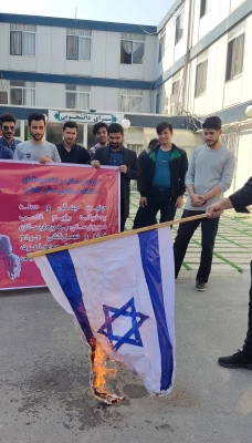 حمایت کارکنان، اساتید و دانشجومعلمان پردیس آیت الله خامنه ای گرگان از مردم مظلوم غزه و اعلام انزجار از جنایات اخیر رژیم کودک کش صهیونیست 2