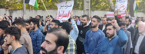 فریاد ظلم ستیزی دانشجومعلمان گلستان در محکومیت حمله صهیونیست ها به بیمارستانی در غزه 2