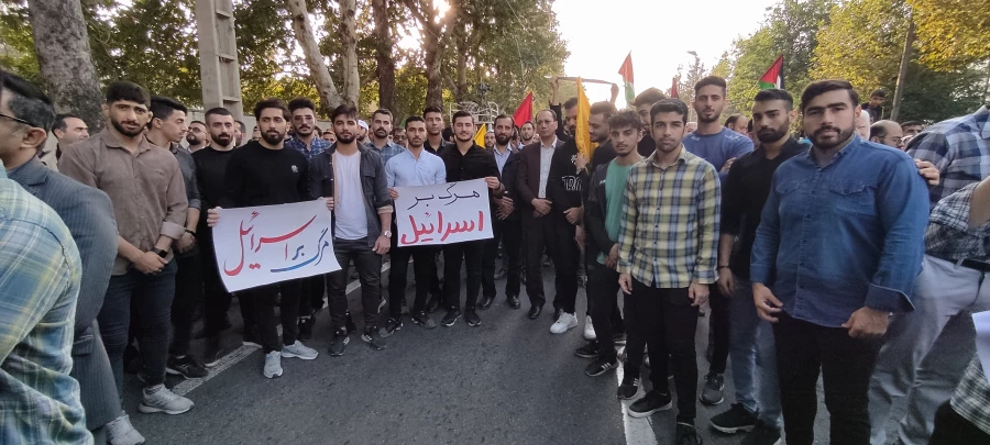 فریاد ظلم ستیزی دانشجومعلمان گلستان در محکومیت حمله صهیونیست ها به بیمارستانی در غزه 2