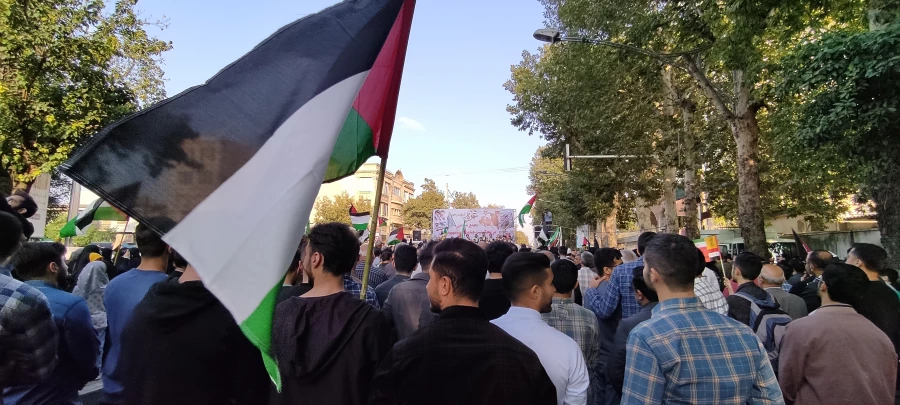 فریاد ظلم ستیزی دانشجومعلمان گلستان در محکومیت حمله صهیونیست ها به بیمارستانی در غزه 2