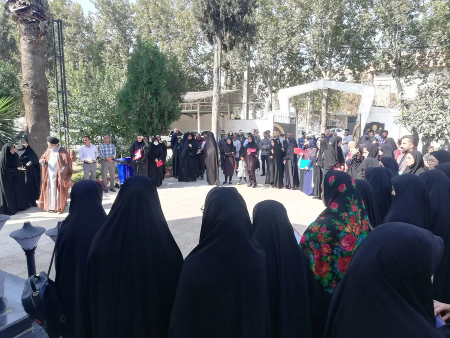 تجمع اعتراضی دانشجویان پردیس امام خمینی(ره) گرگان در محکومیت حمله وحشیانه رژیم نامشروع اسرائیل به بیمارستان المعمدانی غزه  . 2