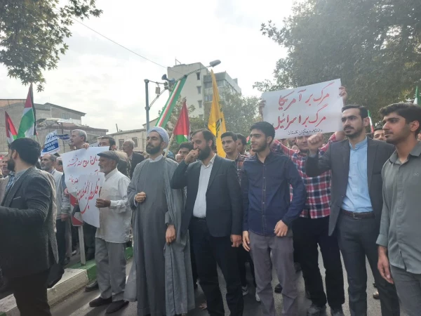 حضور انقلابی دانشگاه فرهنگیان گلستان در راهپیمایی با شکوه 13 آبان 8