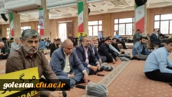 حضور انقلابی دانشگاه فرهنگیان گلستان در راهپیمایی با شکوه 13 آبان 12