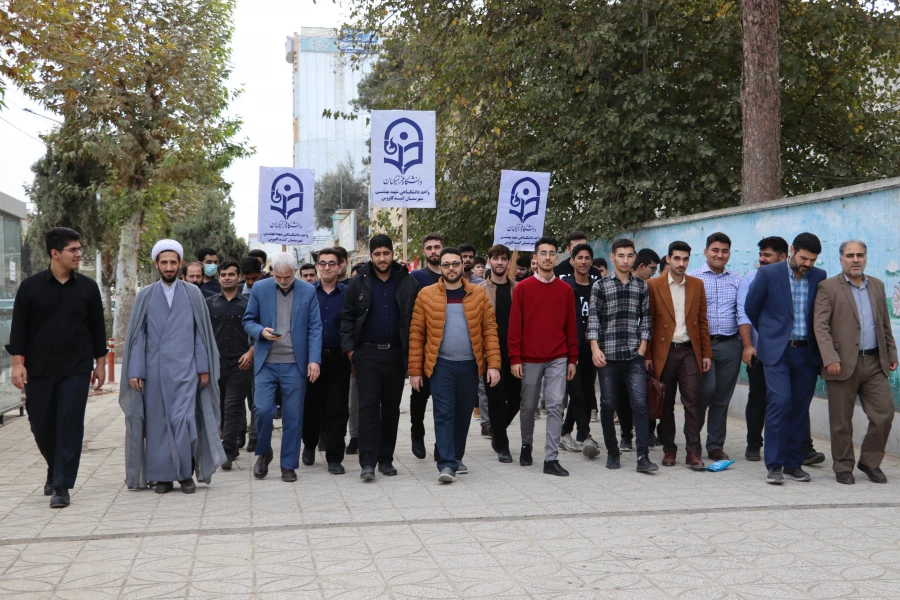 حضور گسترده و پرشور کارکنان ،اساتید و دانشجو معلمان واحد دانشگاهی شهیدبهشتی گنبدکاووس در راهپیمایی محکومیت جنایات اسرائیل نوزادکش 4