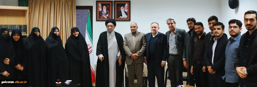 دیدار اعضای ستاد بزرگداشت شهدای دانشجو معلم استان گلستان با حضرت آیت الله نورمفیدی نماینده ولی فقیه دراستان گلستان وامام جمعه گرگان 2