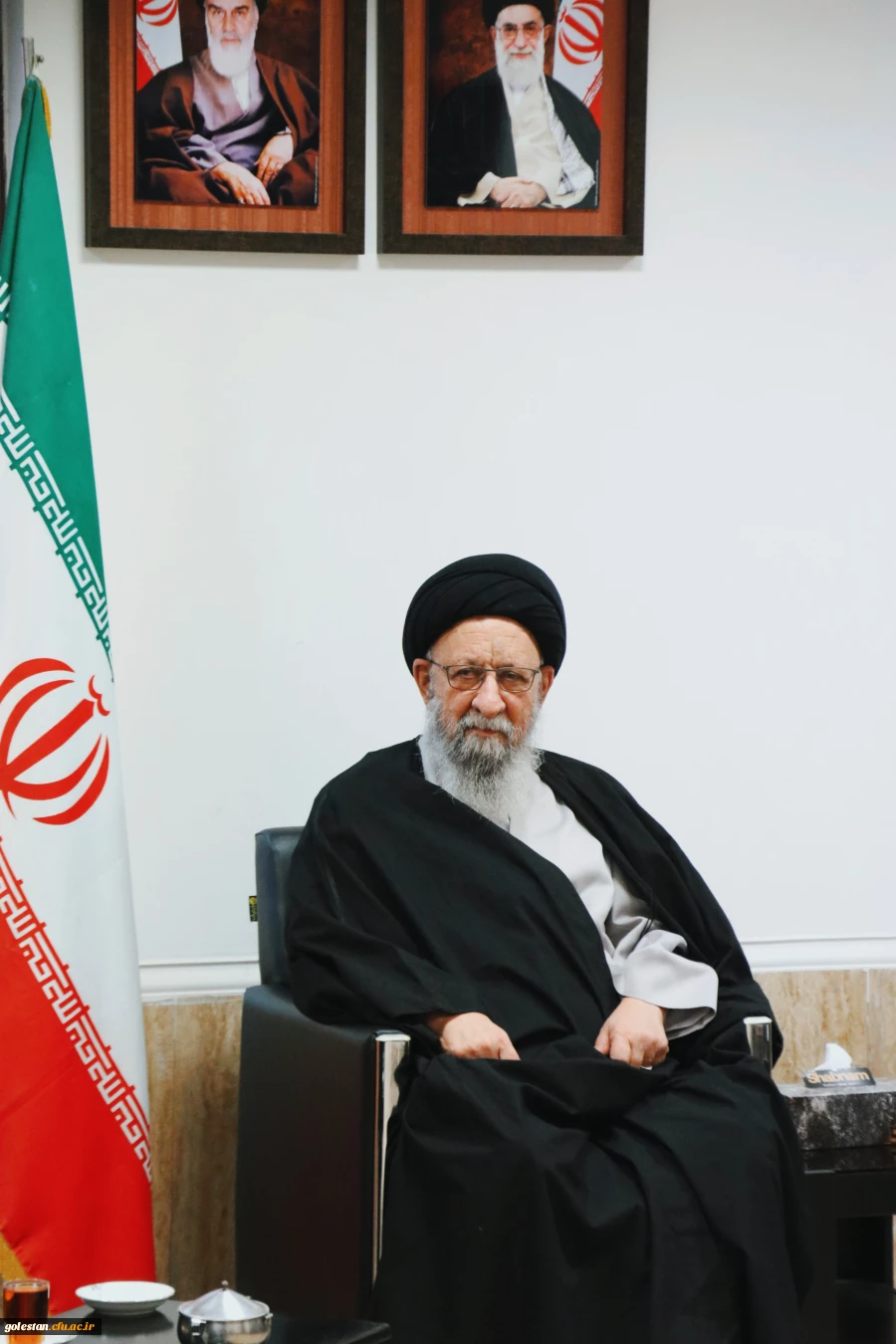 دیدار اعضای ستاد بزرگداشت شهدای دانشجو معلم استان گلستان با حضرت آیت الله نورمفیدی نماینده ولی فقیه دراستان گلستان وامام جمعه گرگان 7