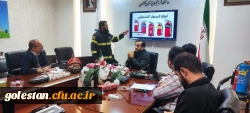 برگزاری کارگاه آشنایی با کپسول های آتش نشانی و نحوه کاربرد آنها ویژه کارکنان خدماتی و شاغل در سرای دانشجویی 4