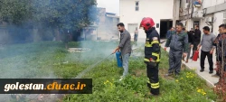 برگزاری کارگاه آشنایی با کپسول های آتش نشانی و نحوه کاربرد آنها ویژه کارکنان خدماتی و شاغل در سرای دانشجویی 9