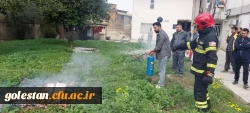 برگزاری کارگاه آشنایی با کپسول های آتش نشانی و نحوه کاربرد آنها ویژه کارکنان خدماتی و شاغل در سرای دانشجویی 10