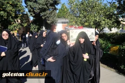 استقبال پرشور دانشجو معلمان پردیس امام خمینی (ره) گرگان از پیکر پاک شهید گمنام . 2